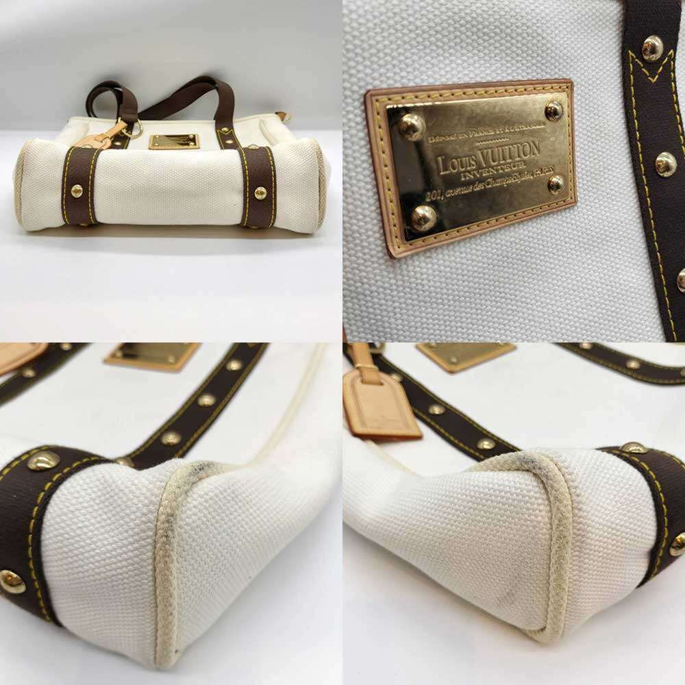 LOUIS VUITTON Brown Canvas Tote Bag - Picture 3 of 6